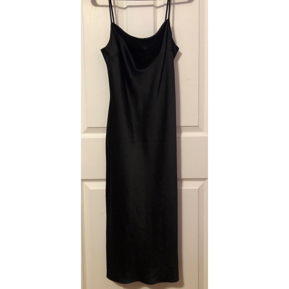 Black midi dress